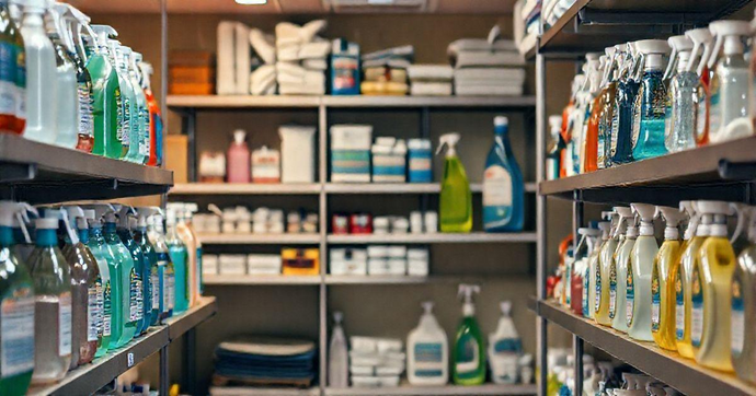 Armazenamento de Produtos de Limpeza Eficiente