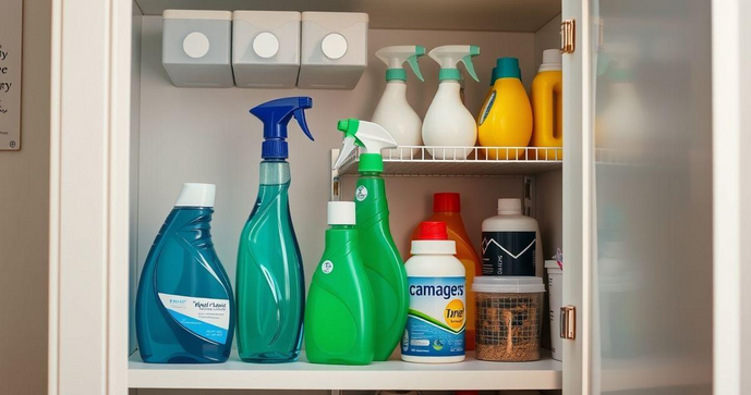 Dicas Eficazes para Armazenamento de Produtos de Limpeza em Casa