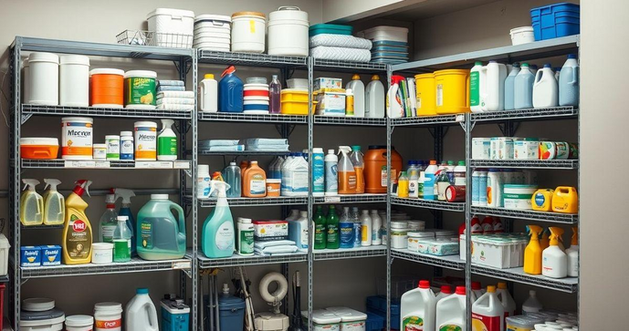 Armazenamento de Produtos de Limpeza: Dicas e Melhores Pr&aacute;ticas