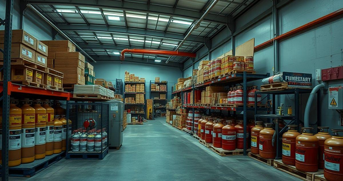 Armazenamento de Produtos Inflam&aacute;veis De Forma Segura e Eficiente