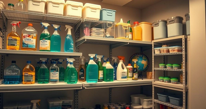 Como Realizar o Armazenamento de Produtos de Limpeza de Forma Segura e Eficiente
